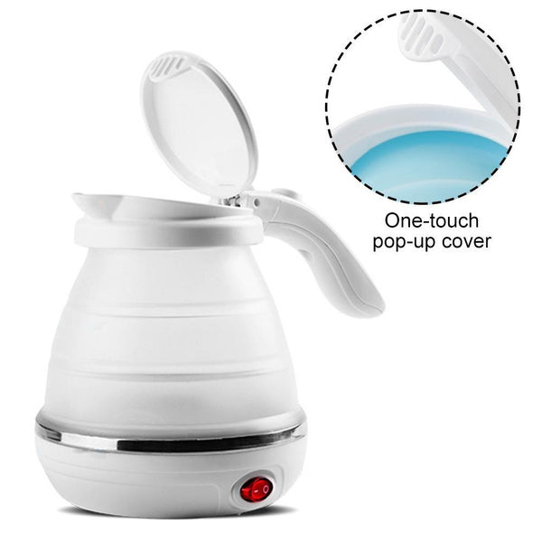 Foldable silicone kettle, electric boiler for camping Foldable silicone kettle, electric boiler for camping